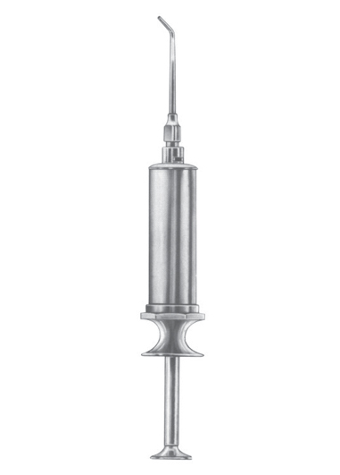 Metal Water Syringe self-filling, with1 cannula (Lure-Lock)